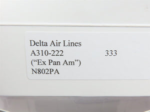 1:400 Scale Aero Classics Delta Air Lines EX-Pan Am A310-222 Airbus N802PA #002