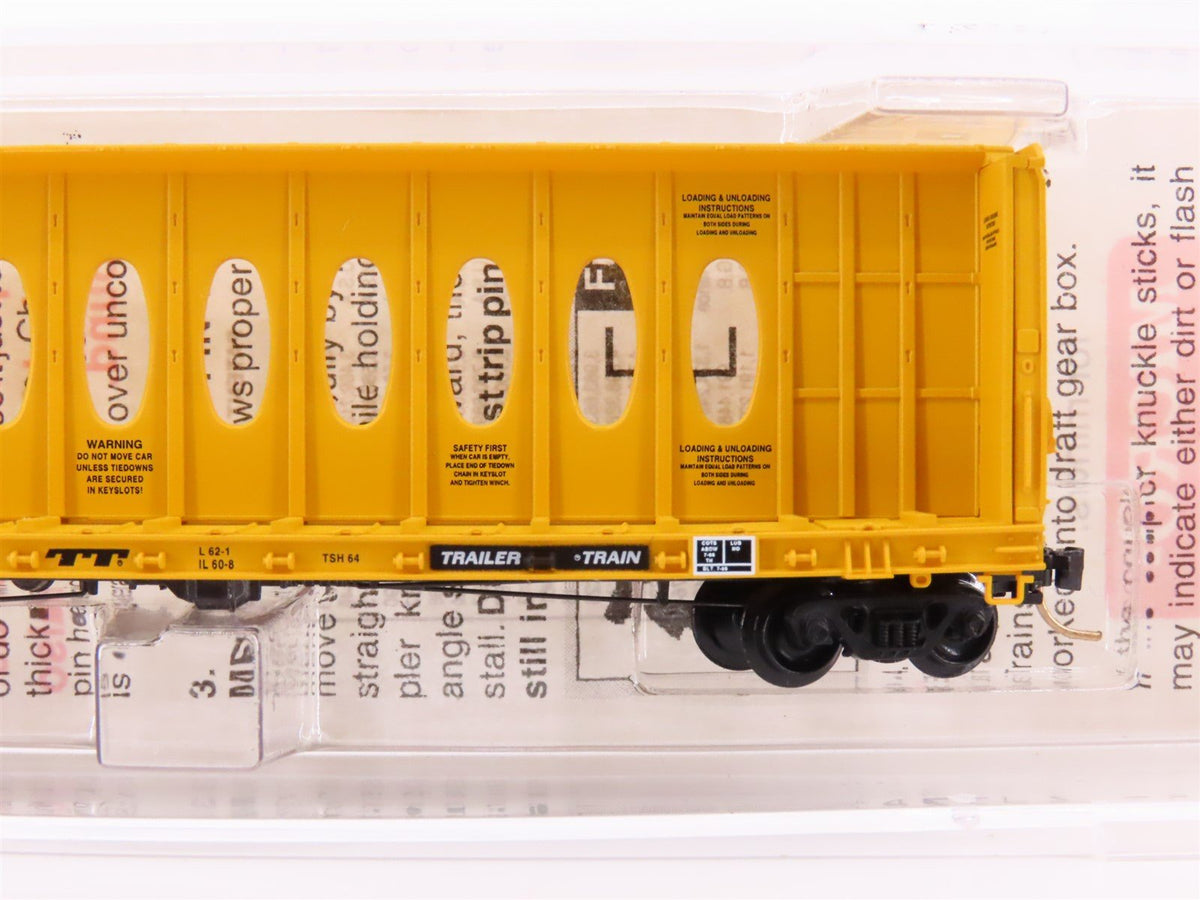 N Micro-Trains MTL 53020 TTZX Trailer Train 60&#39;8&quot; Centerbeam Flat Car #86090