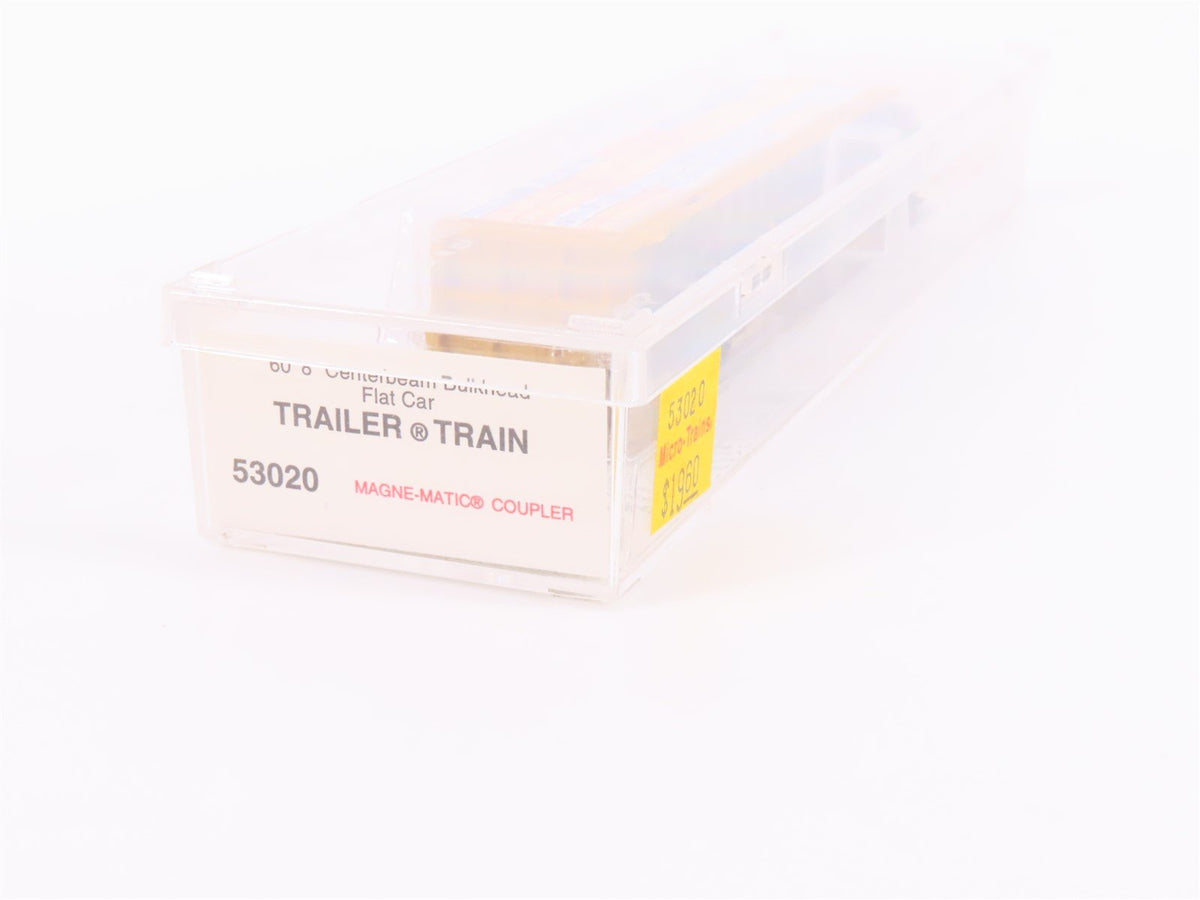 N Micro-Trains MTL 53020 TTZX TTX 60&#39;8&quot; Centerbeam Flat Car w/ Custom Load