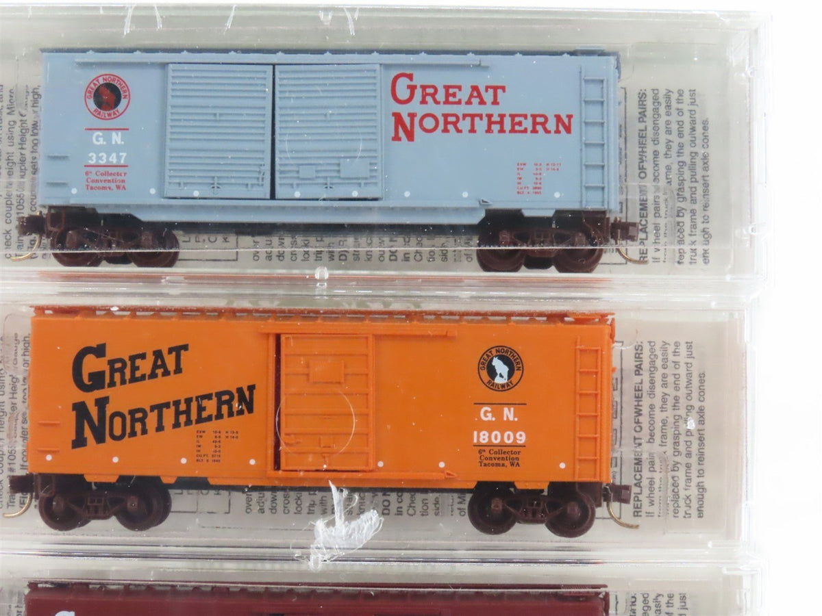 N Scale Micro-Trains MTL NSC GN Great Northern Railway 40&#39; Box Car 5-Pack Sealed