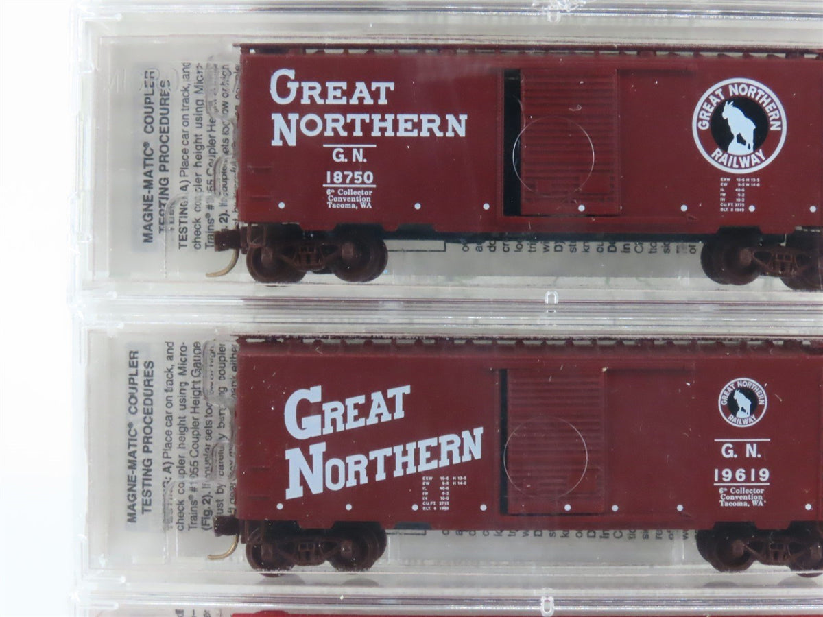 N Scale Micro-Trains MTL NSC GN Great Northern Railway 40&#39; Box Car 5-Pack Sealed