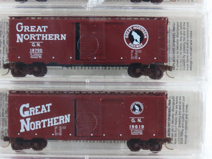 N Scale Micro-Trains MTL NSC GN Great Northern Railway 40' Box Car 5-Pack Sealed