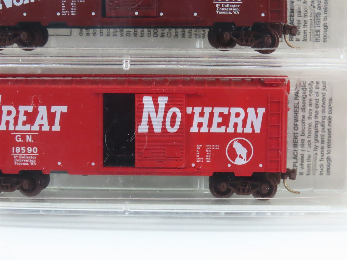 N Scale Micro-Trains MTL NSC GN Great Northern Railway 40&#39; Box Car 5-Pack Sealed