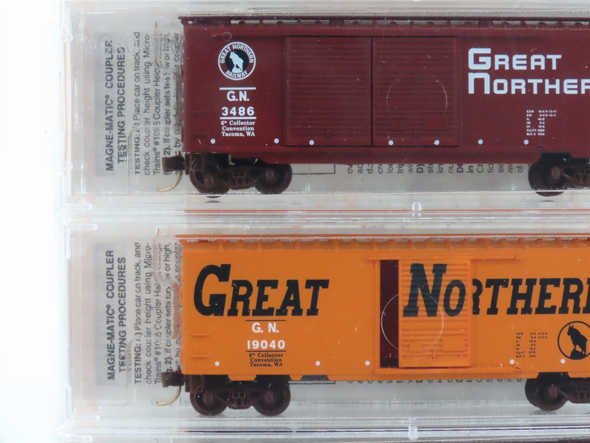 N Scale Micro-Trains MTL NSC GN Great Northern Railway 40&#39; Box Car 5-Pack Sealed