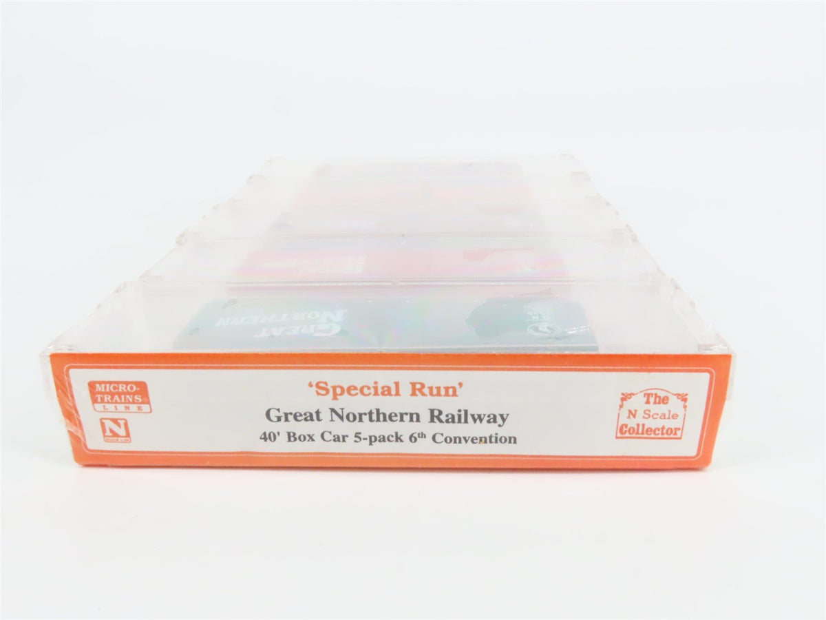 N Scale Micro-Trains MTL NSC GN Great Northern Railway 40&#39; Box Car 5-Pack Sealed