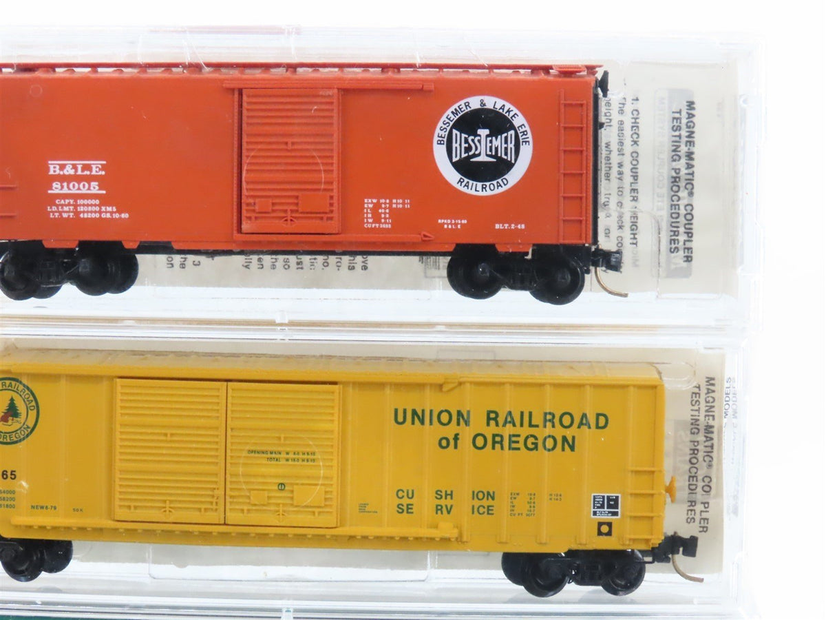 N Scale Micro-Trains MTL 19995 B&amp;LE/BN/PC/ARR/IC Railroad Box Car 5-Pack Sealed