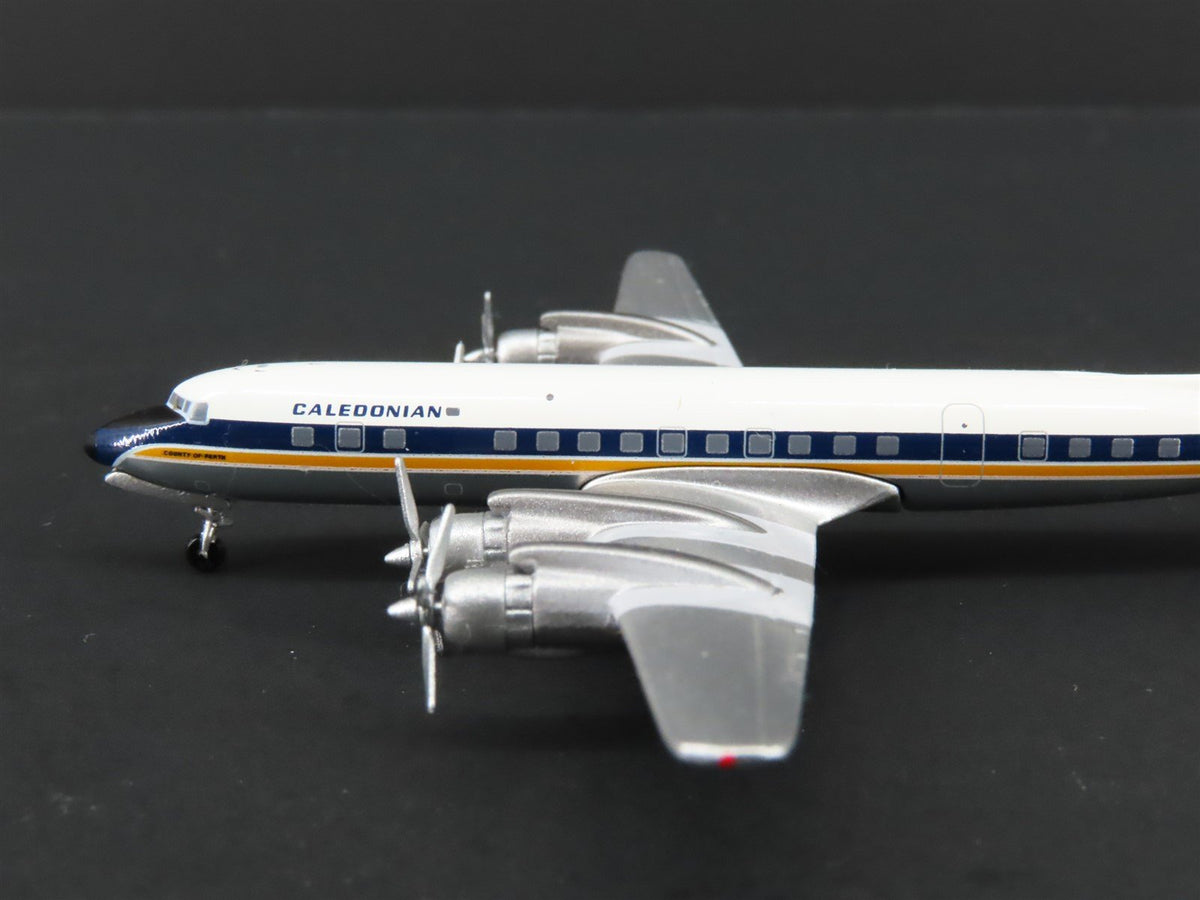 1:400 Aero Classics Die-Cast Caledonian Douglas DC-7C Airliner G-AOIE