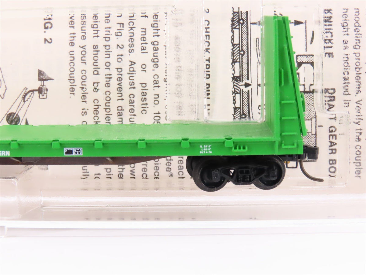 N Scale Kadee Micro-Trains MTL 54010 BN 61&#39;6&quot; Bulkhead Flat Car #621466