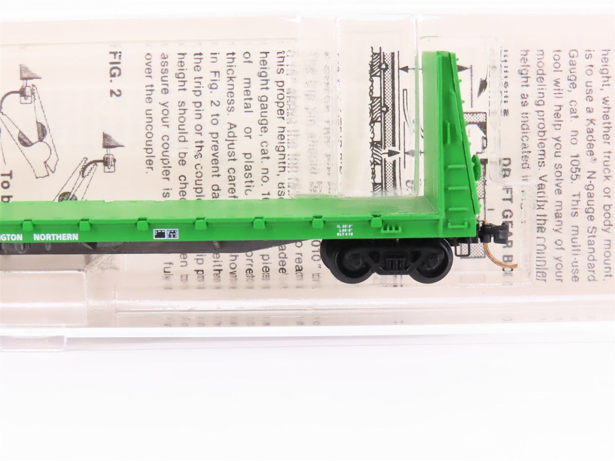 N Scale Kadee Micro-Trains MTL 54010 BN 61&#39;6&quot; Bulkhead Flat Car #621649