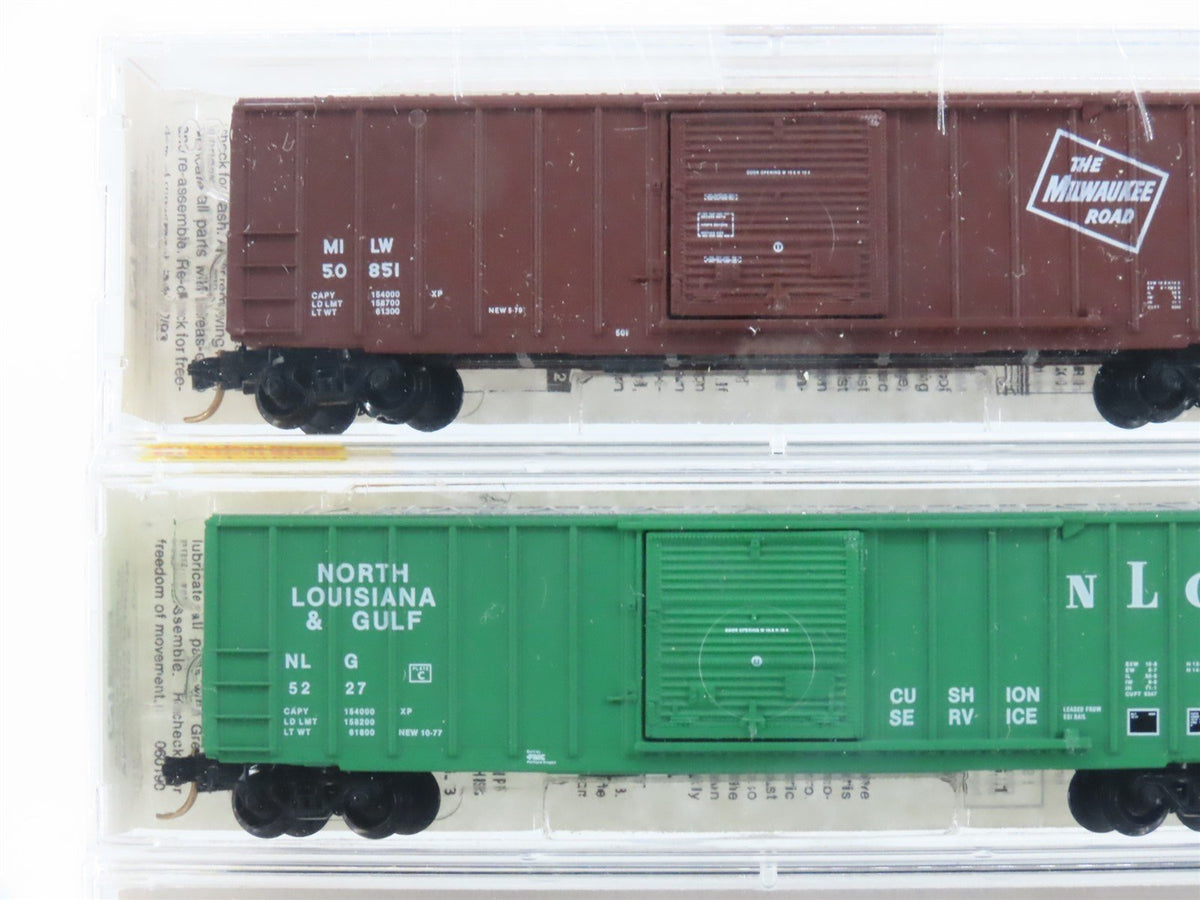 N Micro-Trains MTL 19994 MILW/NLG/CR/MP/CNJ Gondolas &amp; Box Cars 5-Pack Sealed