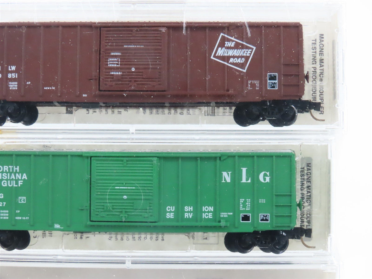 N Micro-Trains MTL 19994 MILW/NLG/CR/MP/CNJ Gondolas &amp; Box Cars 5-Pack Sealed