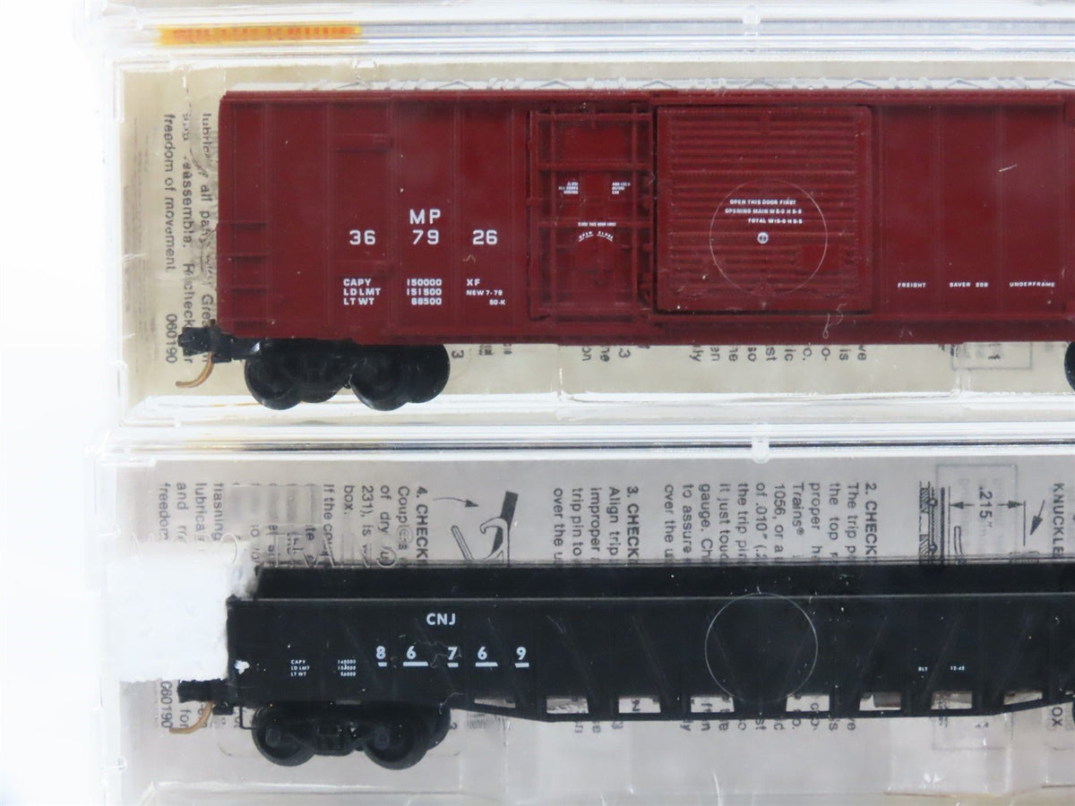 N Micro-Trains MTL 19994 MILW/NLG/CR/MP/CNJ Gondolas &amp; Box Cars 5-Pack Sealed