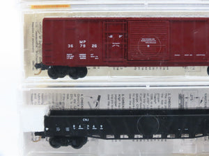 N Micro-Trains MTL 19994 MILW/NLG/CR/MP/CNJ Gondolas & Box Cars 5-Pack Sealed