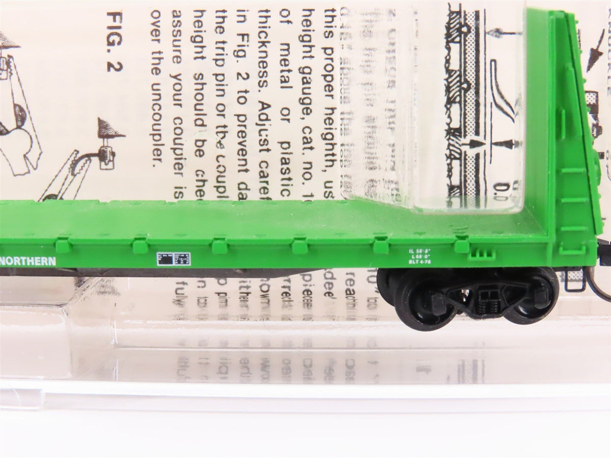 N Scale Kadee Micro-Trains MTL 54010 BN 61&#39;6&quot; Bulkhead Flat Car #621468