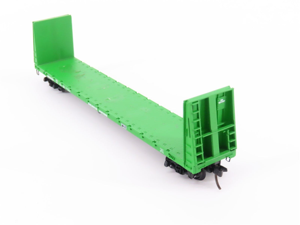 N Scale Kadee Micro-Trains MTL 54010 BN 61&#39;6&quot; Bulkhead Flat Car #621468