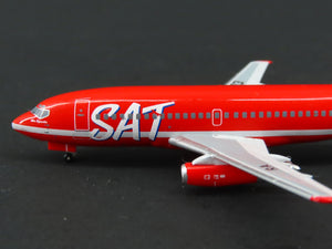 1:400 Scale Aero Classics Die-Cast SAT Airlines EX-Delta Boeing B737 #RA-73003