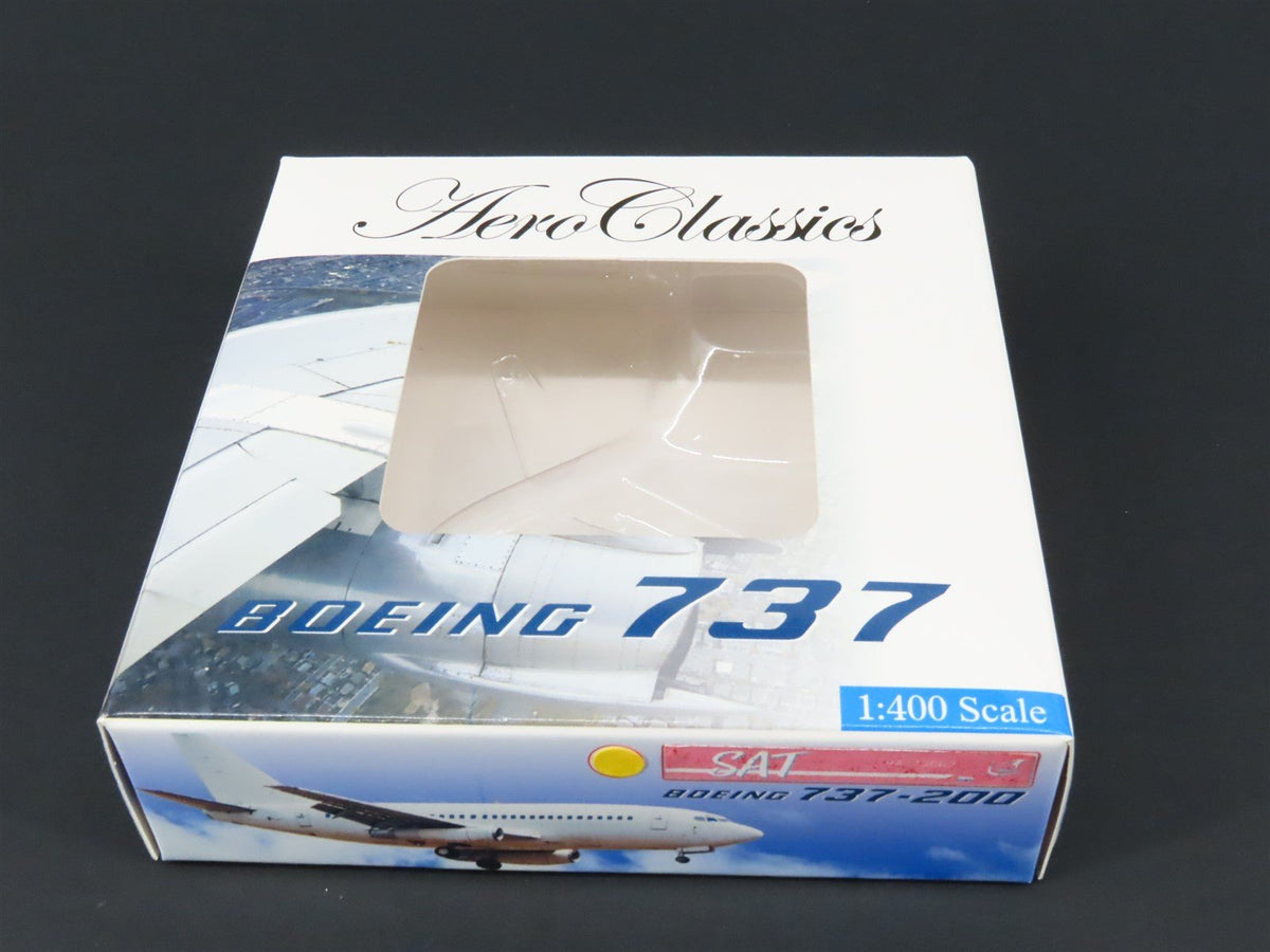 1:400 Scale Aero Classics Die-Cast SAT Airlines EX-Delta Boeing B737 #RA-73003