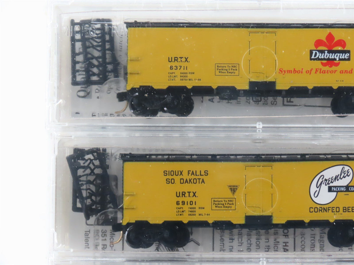 N Scale Micro-Trains MTL NSC Meat Packers 40&#39; Steel Ice Reefer 5-Pack Sealed