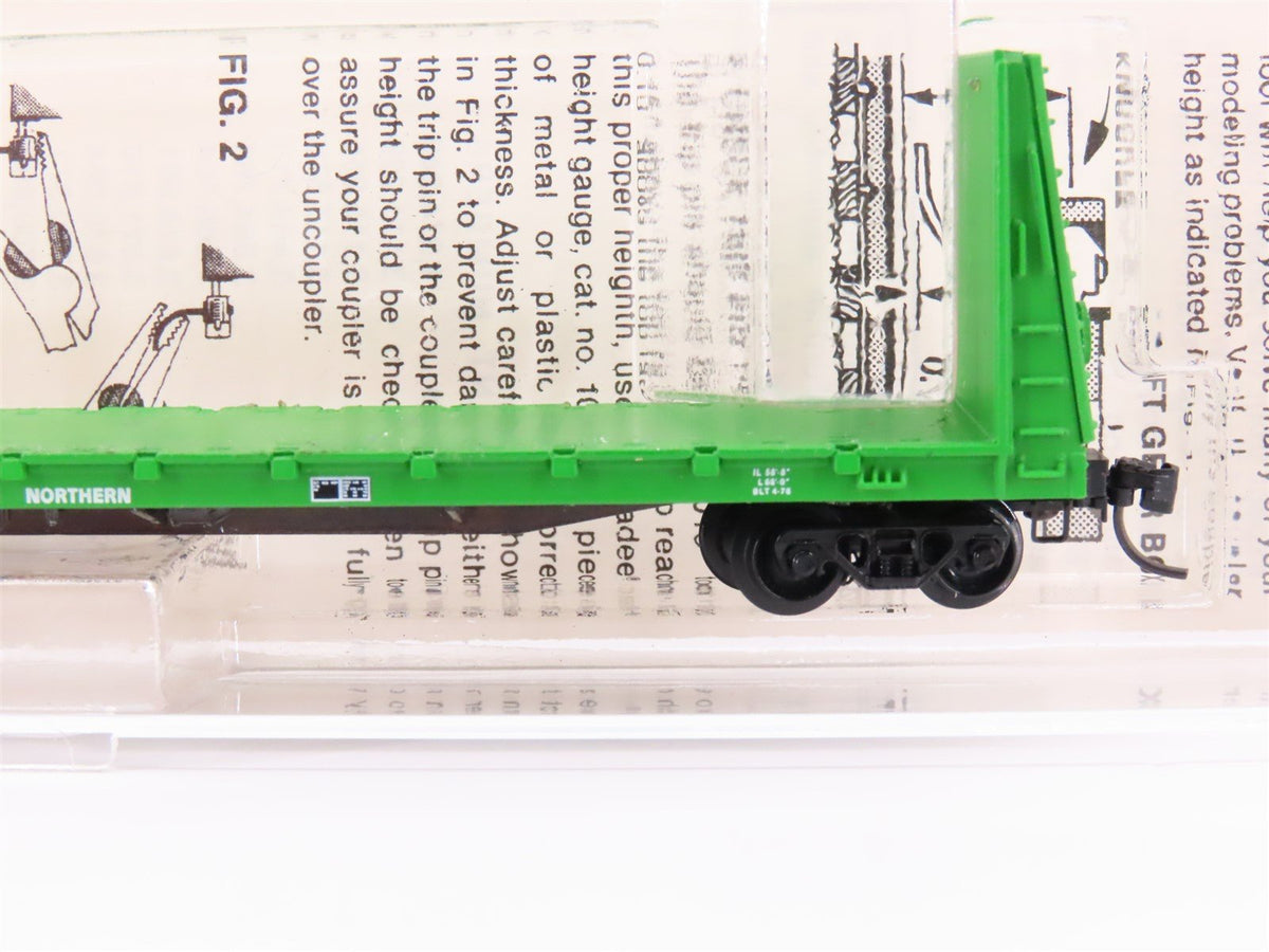 N Scale Kadee Micro-Trains MTL 54010 BN 61&#39;6&quot; Bulkhead Flat Car #621534