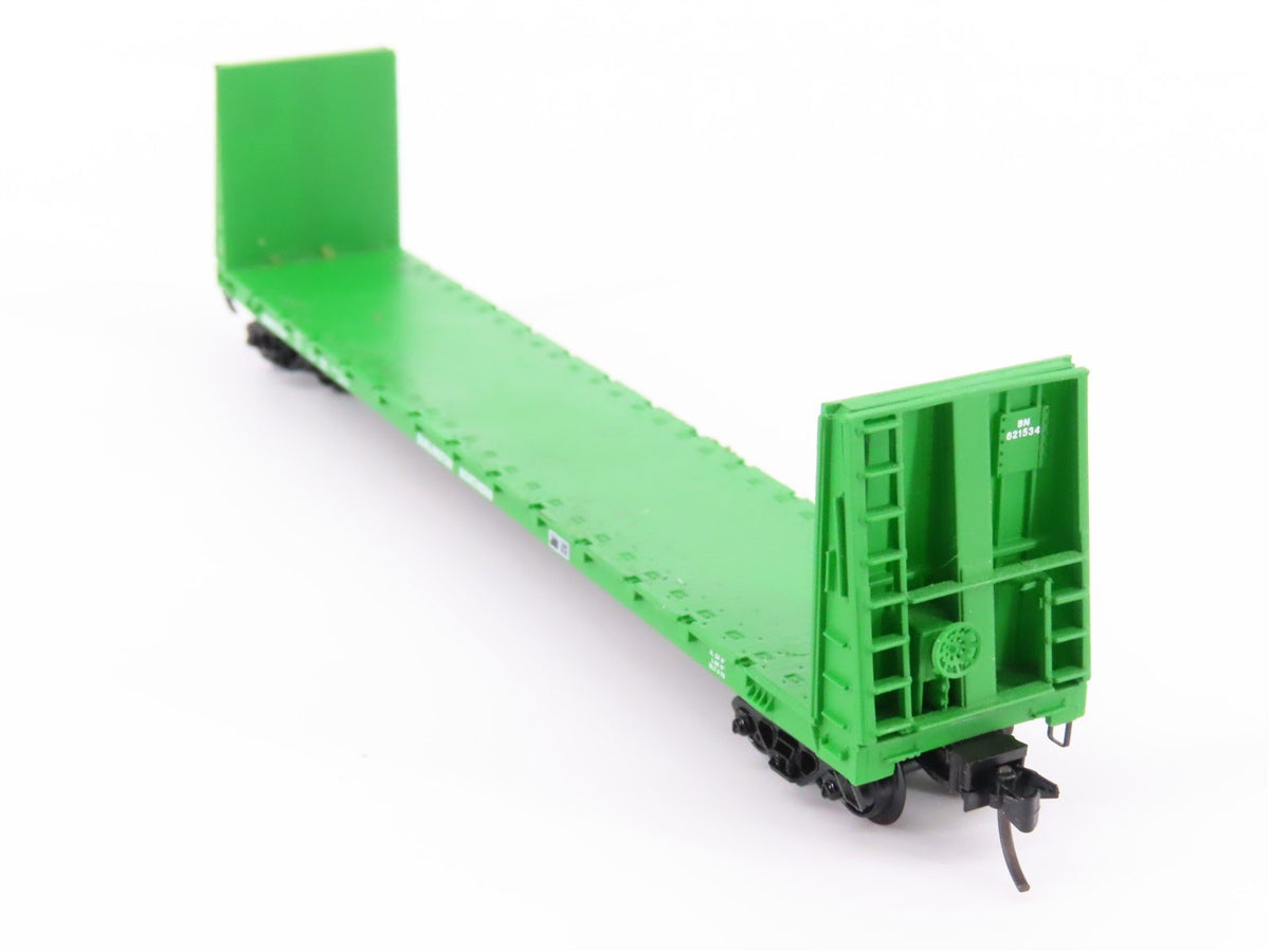 N Scale Kadee Micro-Trains MTL 54010 BN 61&#39;6&quot; Bulkhead Flat Car #621534