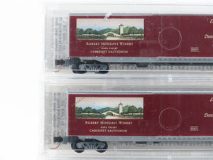 N Scale Micro-Trains MTL #50 Robert Mondavi Winery DOS Box Car 4-Pack Sealed