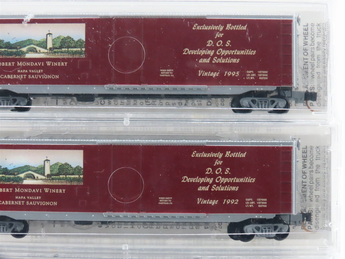 N Scale Micro-Trains MTL #50 Robert Mondavi Winery DOS Box Car 4-Pack Sealed