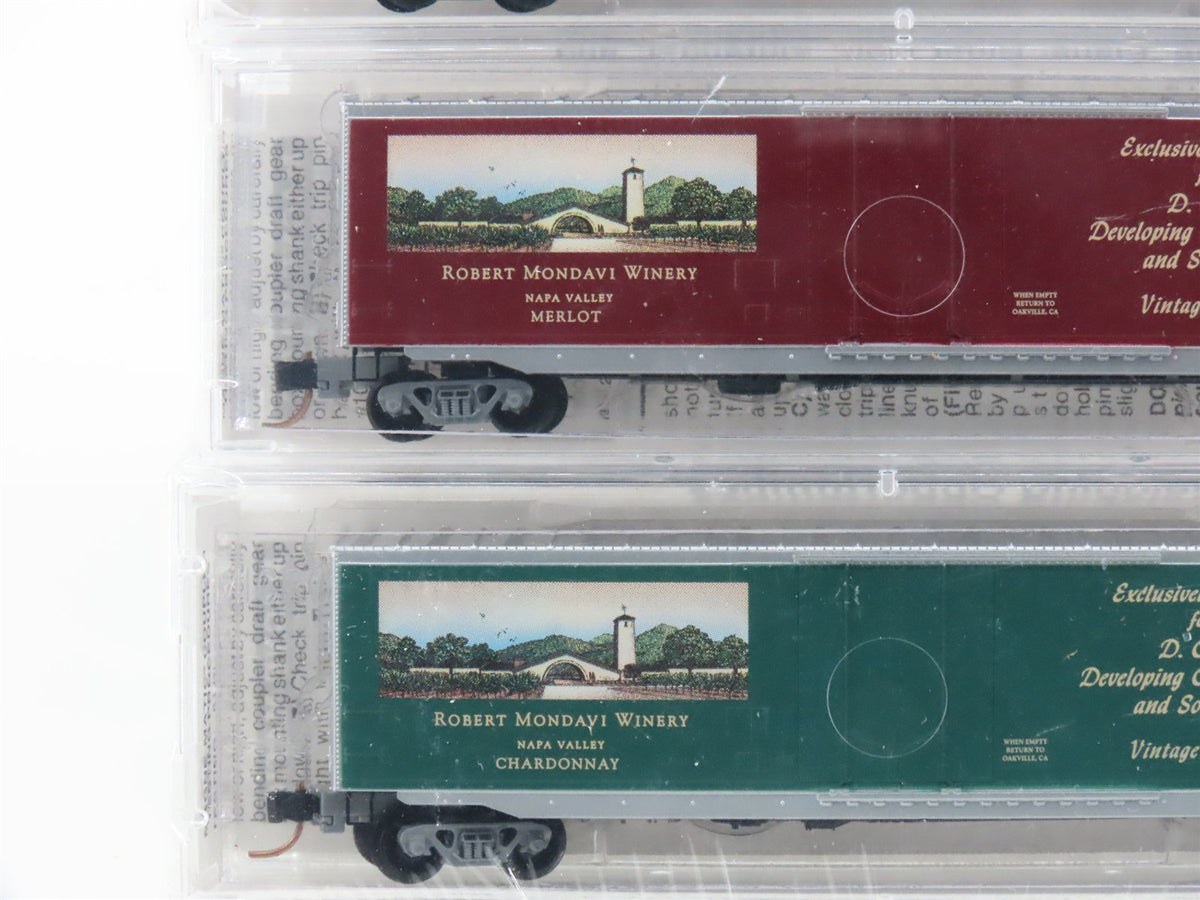 N Scale Micro-Trains MTL #50 Robert Mondavi Winery DOS Box Car 4-Pack Sealed