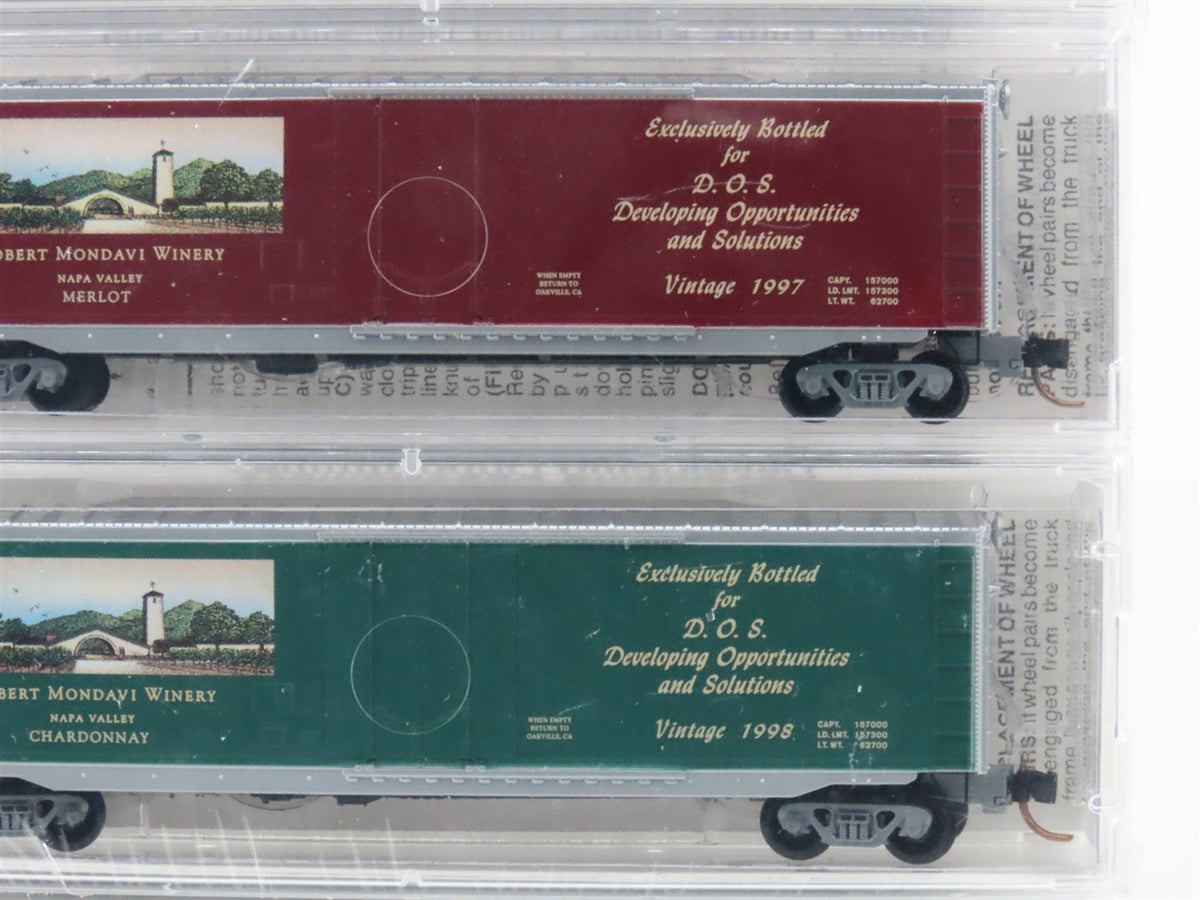 N Scale Micro-Trains MTL #50 Robert Mondavi Winery DOS Box Car 4-Pack Sealed