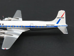 1:400 Scale Aero Classics United McDonnell Douglas DC-6B Mainliner #N37564