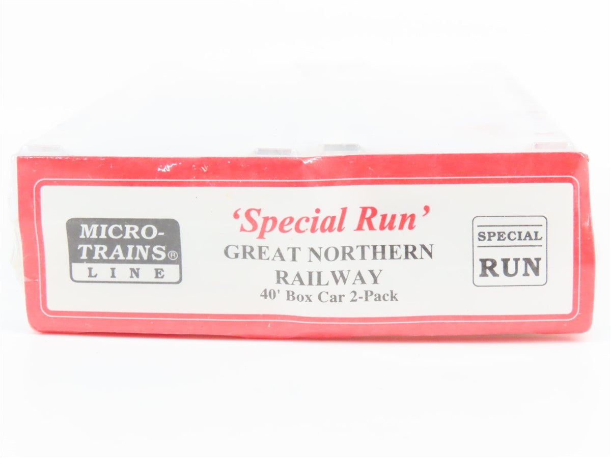 N Scale Micro-Trains MTL Special Run GN Great Northern 40&#39; Box Car 2-Pack Sealed