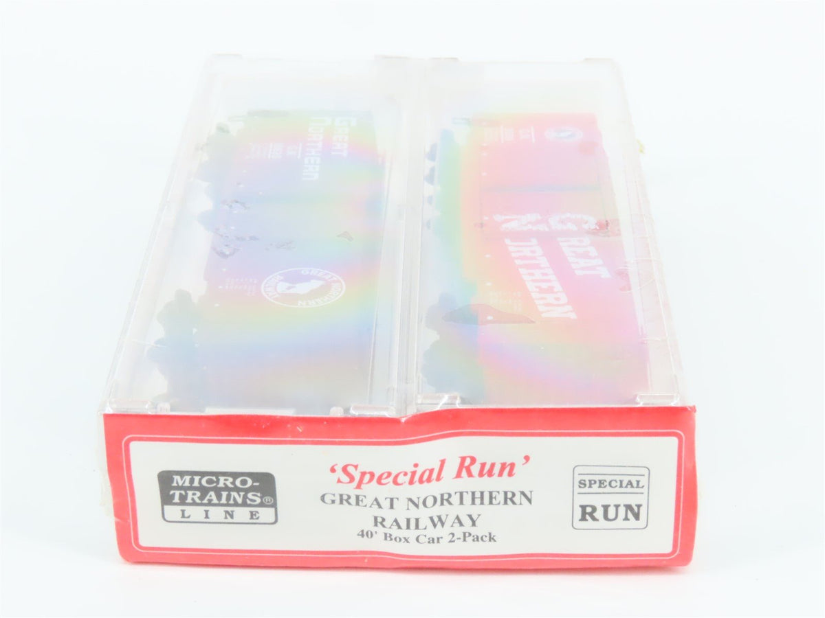 N Scale Micro-Trains MTL Special Run GN Great Northern 40&#39; Box Car 2-Pack Sealed