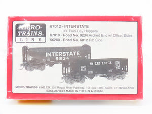 N Scale Micro-Trains MTL 87012 INT Interstate 2-Bay Hopper 2-Pack Sealed