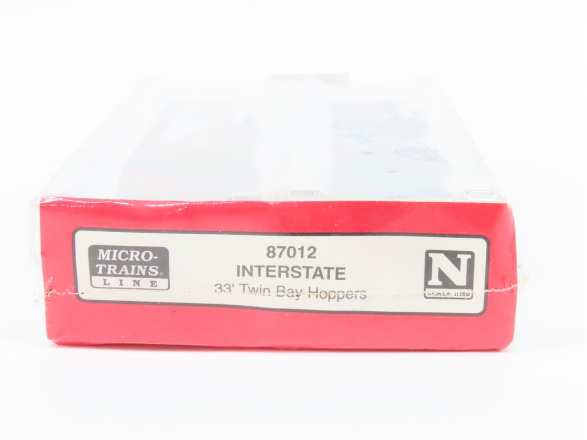 N Scale Micro-Trains MTL 87012 INT Interstate 2-Bay Hopper 2-Pack Sealed