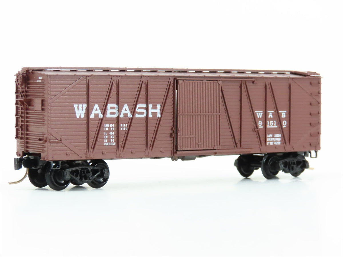 N Scale Kadee Micro-Trains MTL 28050 WAB Wabash 40&#39; Single Door Box Car #81510