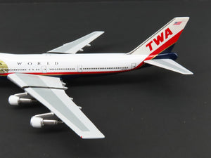 1:400 Scale Gemini Jets TWA Trans World Boeing B747-131 Airliner #N93108