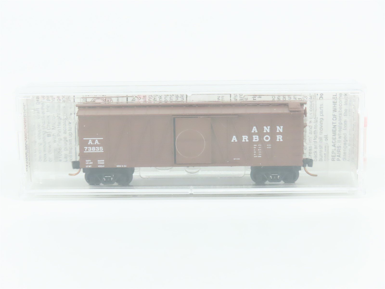 N Scale Micro-Trains MTL 28100 AA Ann Arbor 40' Single Door Box Car #73835