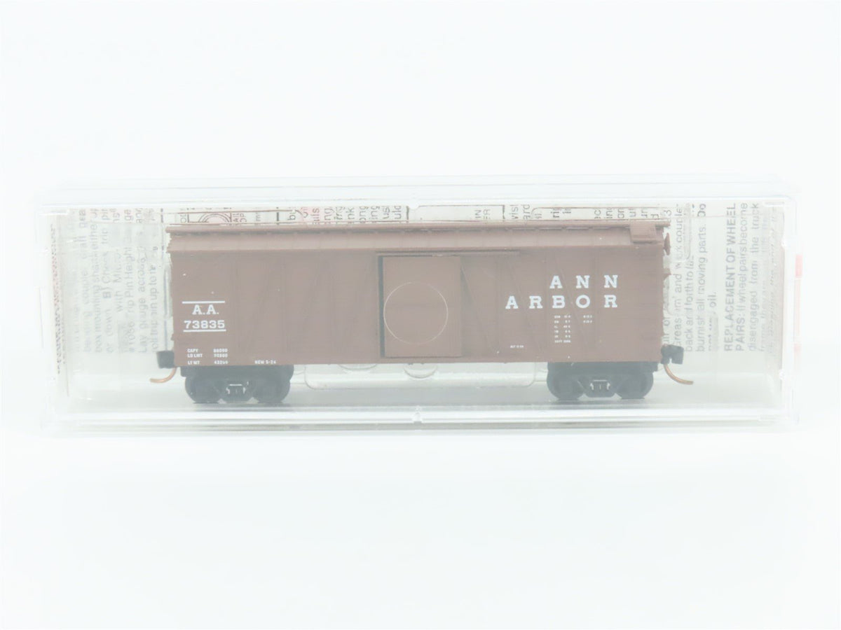 N Scale Micro-Trains MTL 28100 AA Ann Arbor 40&#39; Single Door Box Car #73835