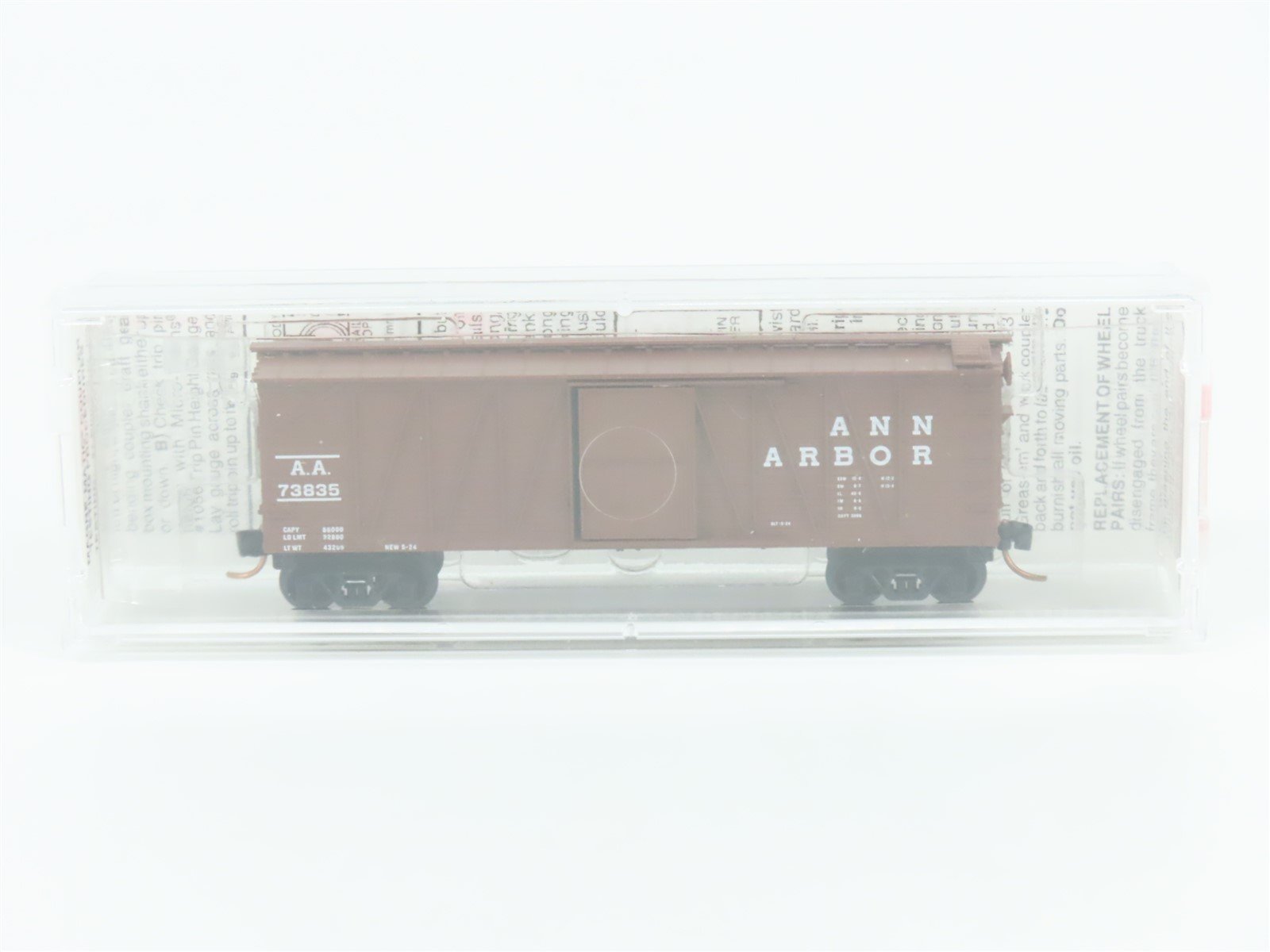 N Scale Micro-Trains MTL 28100 AA Ann Arbor 40' Single Door Box Car #73835