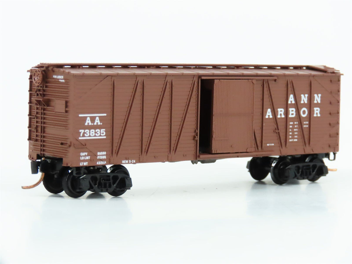 N Scale Micro-Trains MTL 28100 AA Ann Arbor 40&#39; Single Door Box Car #73835