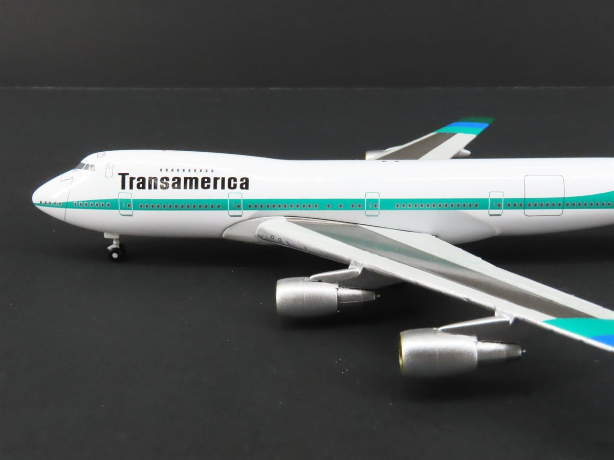 1:400 Scale Gemini Jets Die-Cast Transamerica Boeing B747-200 Airliner #N742TV