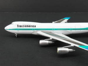 1:400 Scale Gemini Jets Die-Cast Transamerica Boeing B747-200 Airliner #N742TV