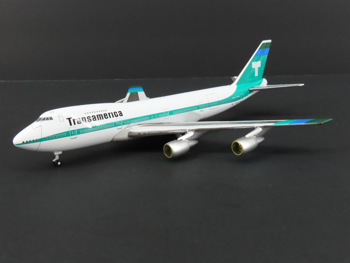 1:400 Scale Gemini Jets Die-Cast Transamerica Boeing B747-200 Airliner #N742TV