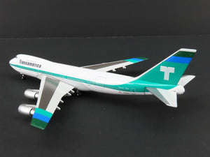 1:400 Scale Gemini Jets Die-Cast Transamerica Boeing B747-200 Airliner #N742TV