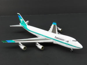 1:400 Scale Gemini Jets Die-Cast Transamerica Boeing B747-200 Airliner #N742TV