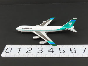 1:400 Scale Gemini Jets Die-Cast Transamerica Boeing B747-200 Airliner #N742TV