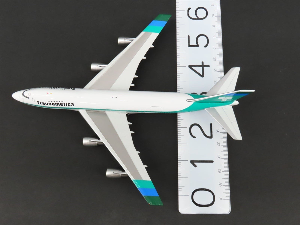 1:400 Scale Gemini Jets Die-Cast Transamerica Boeing B747-200 Airliner #N742TV