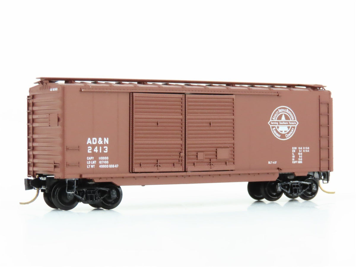 N Scale Micro-Trains MTL 23240 AD&amp;N Ashley Drew &amp; Northern 40&#39; Box Car #2413