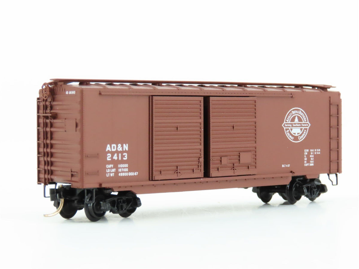 N Scale Micro-Trains MTL 23240 AD&amp;N Ashley Drew &amp; Northern 40&#39; Box Car #2413