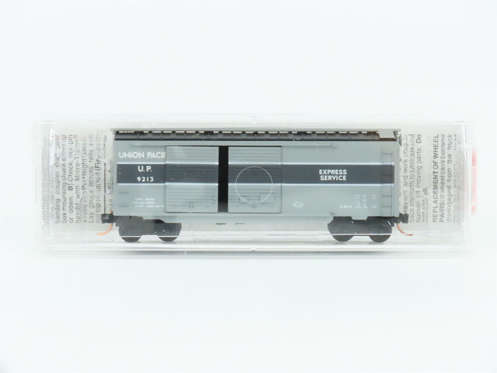 N Scale Micro-Trains MTL 23270 UP Union Pacific 40' Double Door Box Car #9213