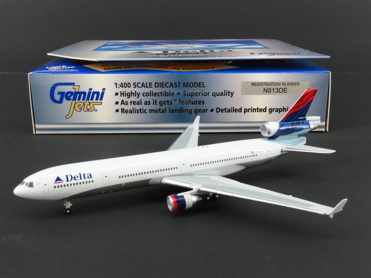 1:400 Scale Gemini Jets GJDAL279 Delta McDonnell Douglas MD-11 Airliner #N813DE